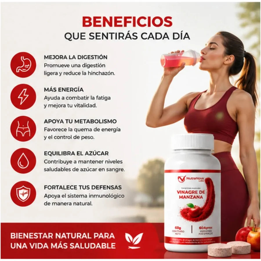 Vinagre de Manzana Tableta Masticable
