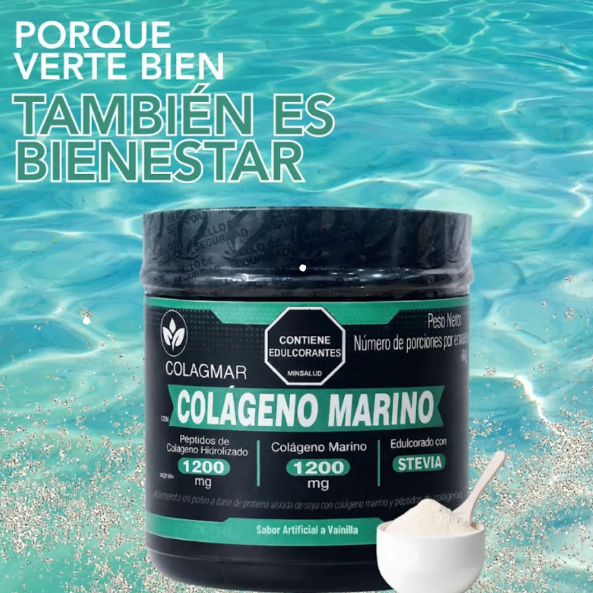 Colágeno marino y Colágeno hidrolizado en Polvo - Piel, Articulaciones y Energía diaria